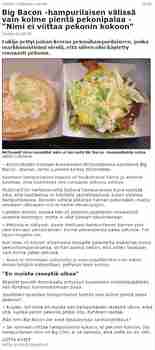 Se oli tonnin pekoni