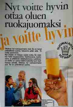 Ottakaa olutta ruokajuomaksi