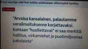 Verottaja ei hyväksy!