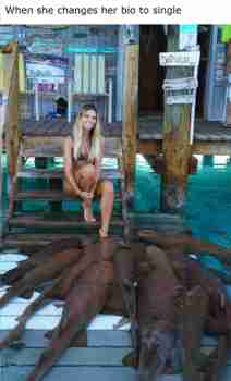 When she changes her bio to single