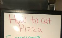 Näin leikkaat pizzan
