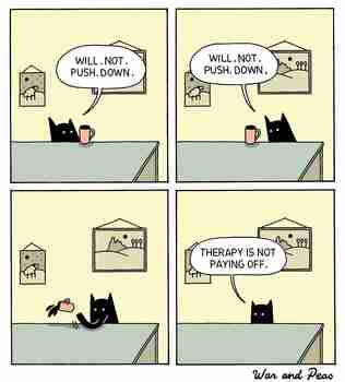 Aivot eivät ymmärrä sanaa ei. Surkea terapeutti >:3