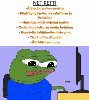 jonnet ei muista nettikettiä