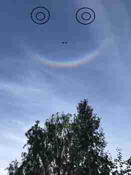 pilviveikon smiley kaari