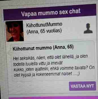 Vapaa mummo sex chat