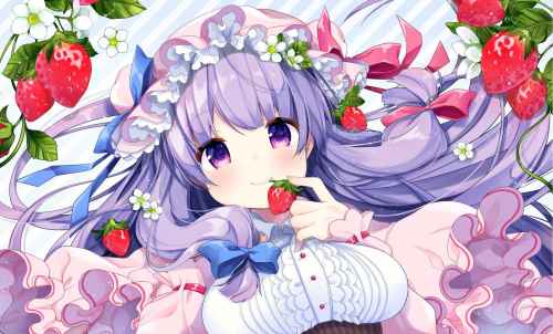 Patsulilla mansikoita