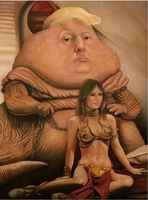 Jabba the trump ja prinsessa leiaMelania