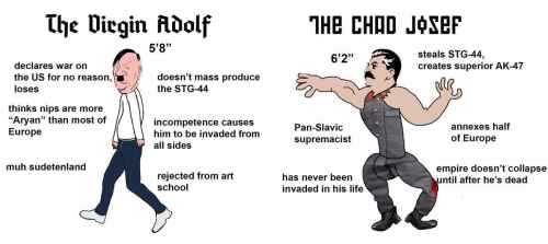 Virgin Adolf ja chad Josif