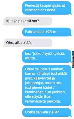 Puhui itsensä pois pussystä