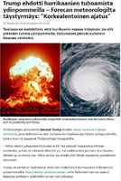 Nyt pitää alkaa jo sotia hurrikaanejakin vastaan