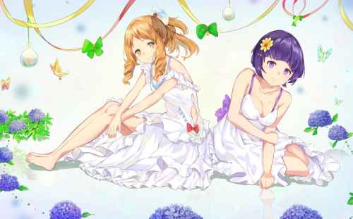 Elf ja Muramasa valkoisissa mekoissa