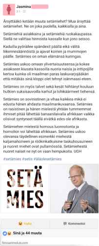 Setämiehiä, setämiehiä kaikkialla