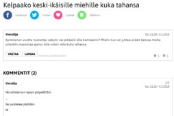 Keski-ikäinen mies kysyy pippeliltään