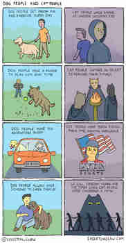 Koiraihmisten elämä vs. kissaihmisten elämä :3