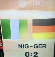 Nigeria ja Saksa pelasivat vastakkain. Saksa voitti.