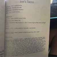 Joen tacot (esikoululaisen kokkikirja)