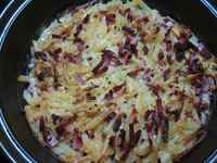 Juuh, elikkäs kermainen salamikinkkukiusaus