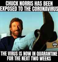 chuck norris saa koronan