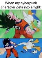 Aina käy näin kyberpunk tappeluissa