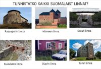 Tunnetko Suomen linnat?