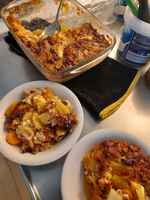 Saunapalvi-tryffelijuustoperunalaatikko