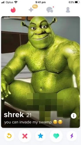 välitön swaippaus oikealle