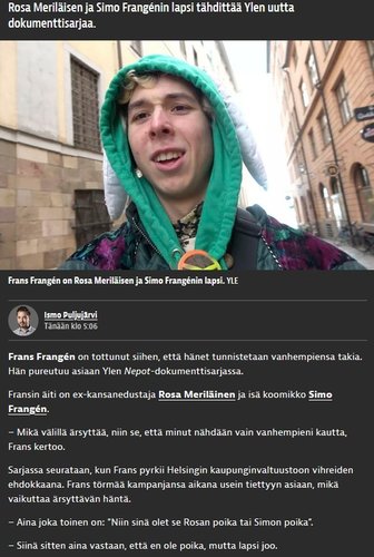 Kyllä tuo mies on mutta täysin munaton silti